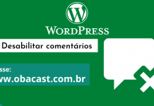 Desabilitando comentários no site WordPress
