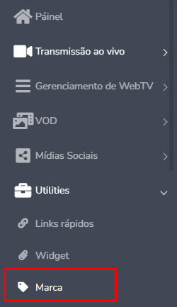 Web TV: como atualizar as configurações de marca da sua transmissão
