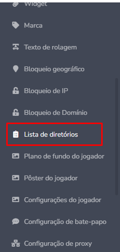 Web TV: para que serve a Lista de Diretórios no painel de streaming de vídeo